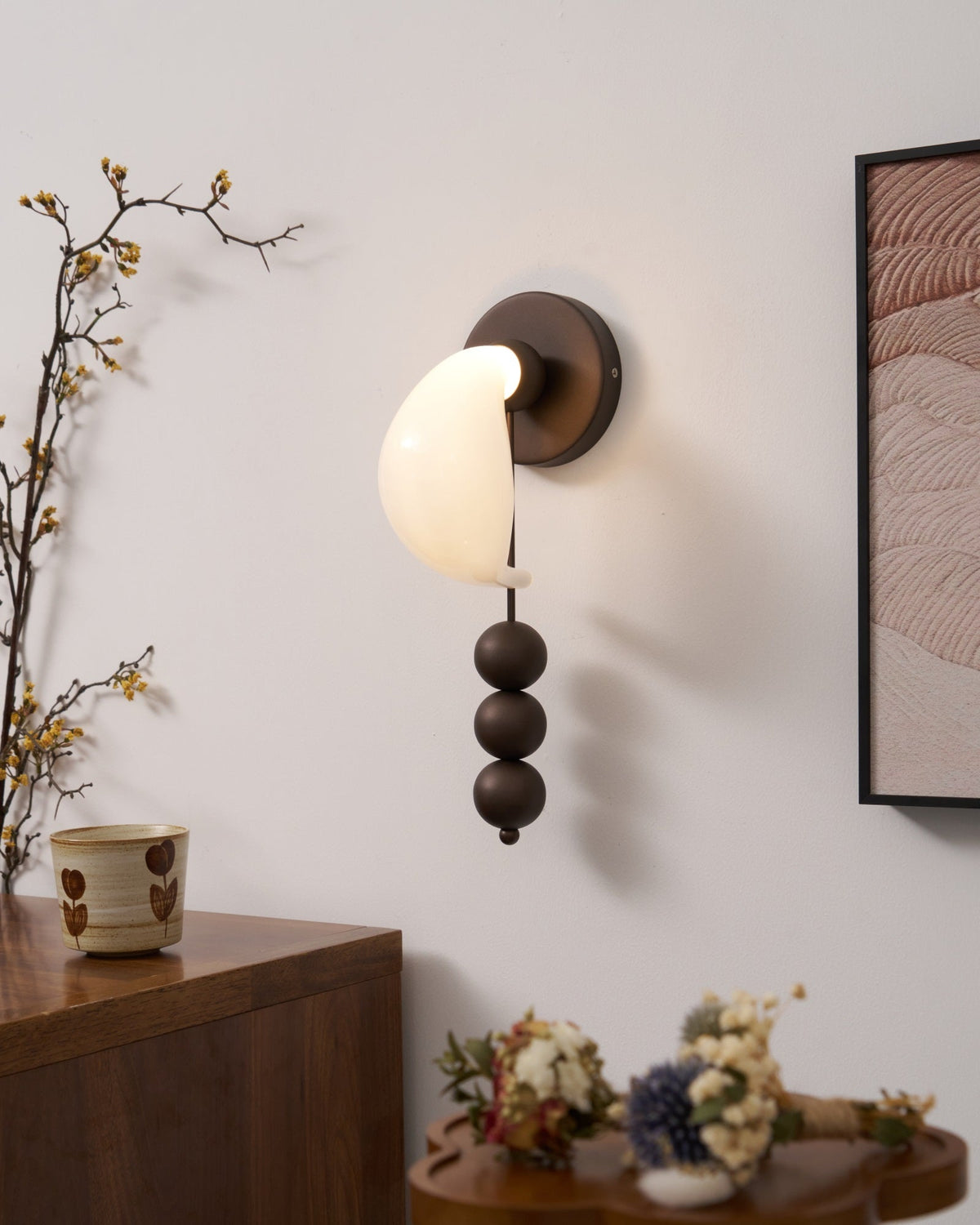 Viphaor aplique de pared Premium elegancia con vidrio de arte