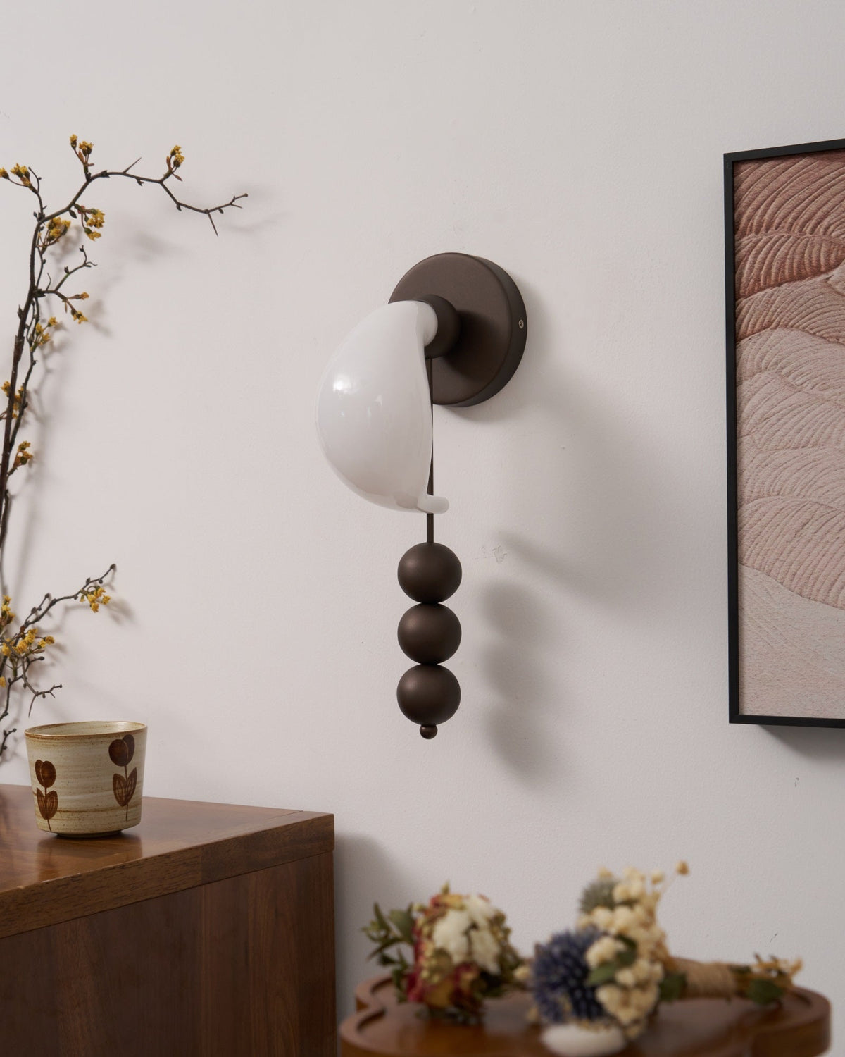 Viphaor aplique de pared Premium elegancia con vidrio de arte