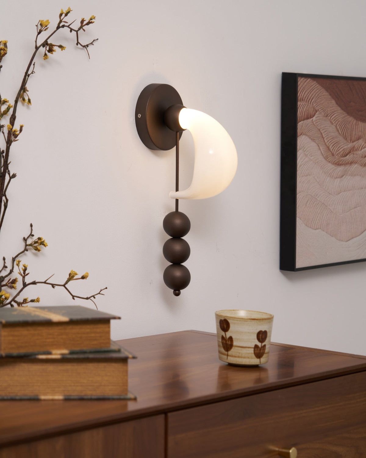 Viphaor aplique de pared Premium elegancia con vidrio de arte