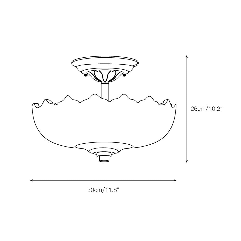 Qvistuvyi lámpara de techo postmoderna de lujo con vidrio