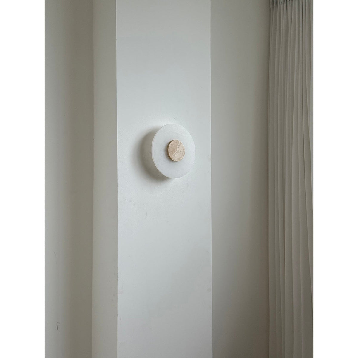 Rauduvyi aplique de pared moderno minimalista de alabastro