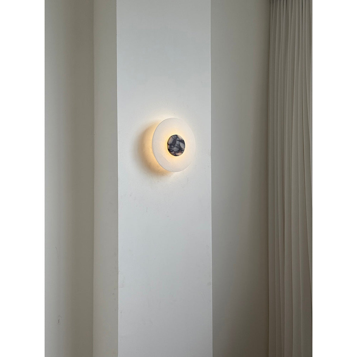Rauduvyi aplique de pared moderno minimalista de alabastro
