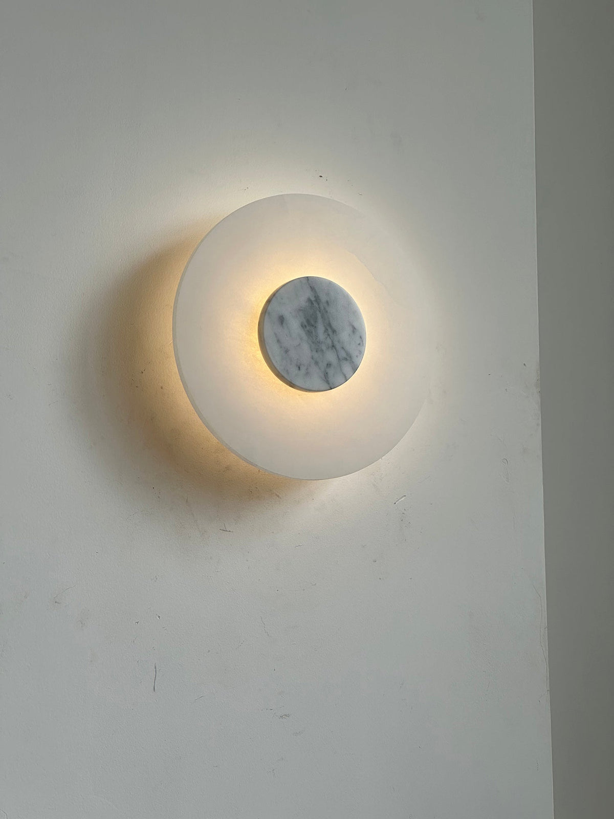 Rauduvyi aplique de pared moderno minimalista de alabastro