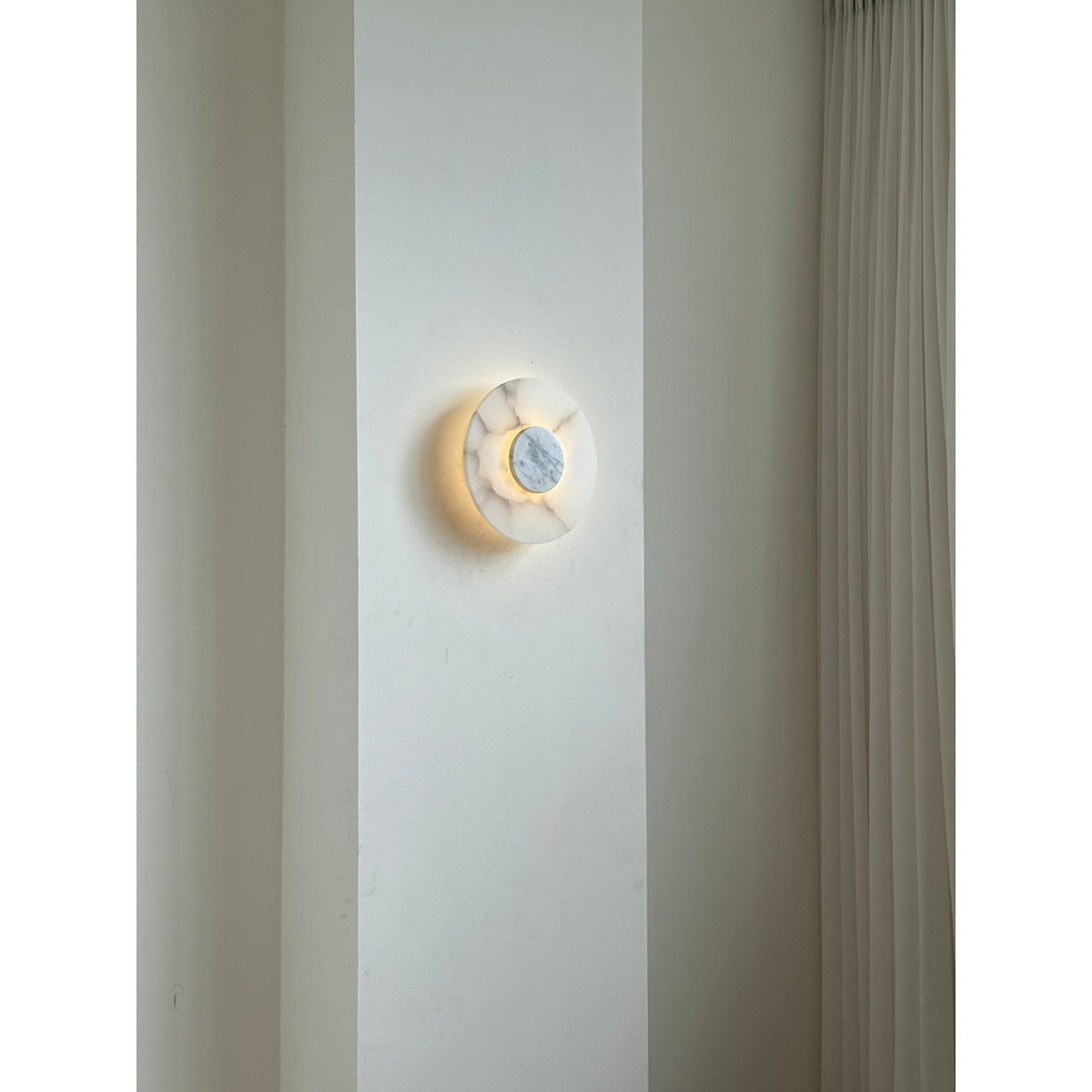 Rauduvyi aplique de pared moderno minimalista de alabastro