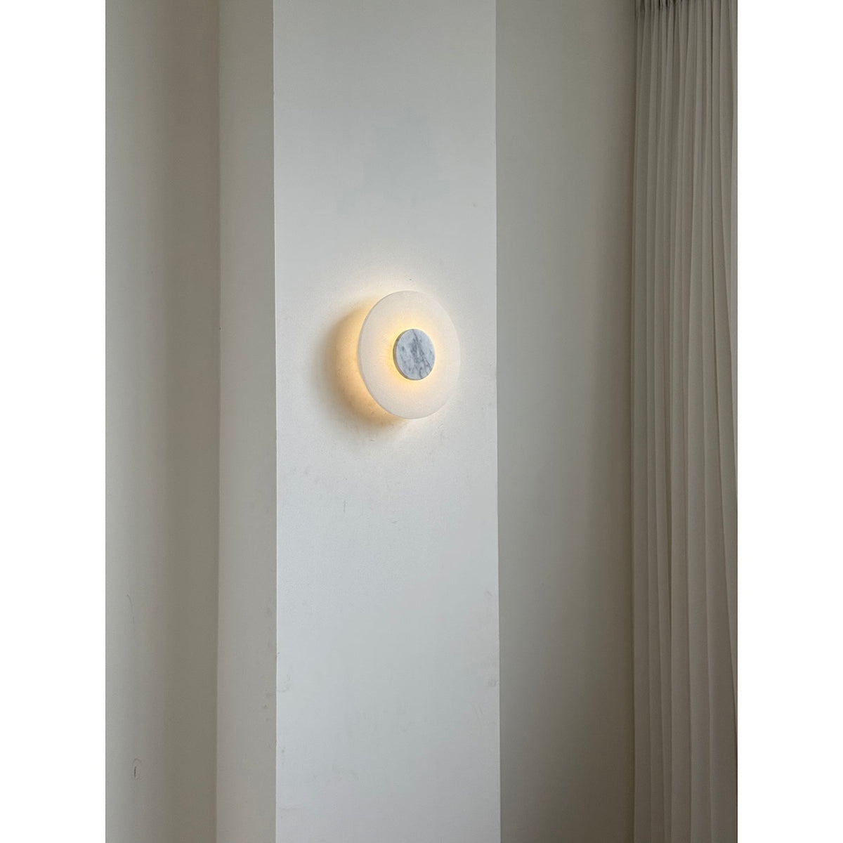 Rauduvyi aplique de pared moderno minimalista de alabastro