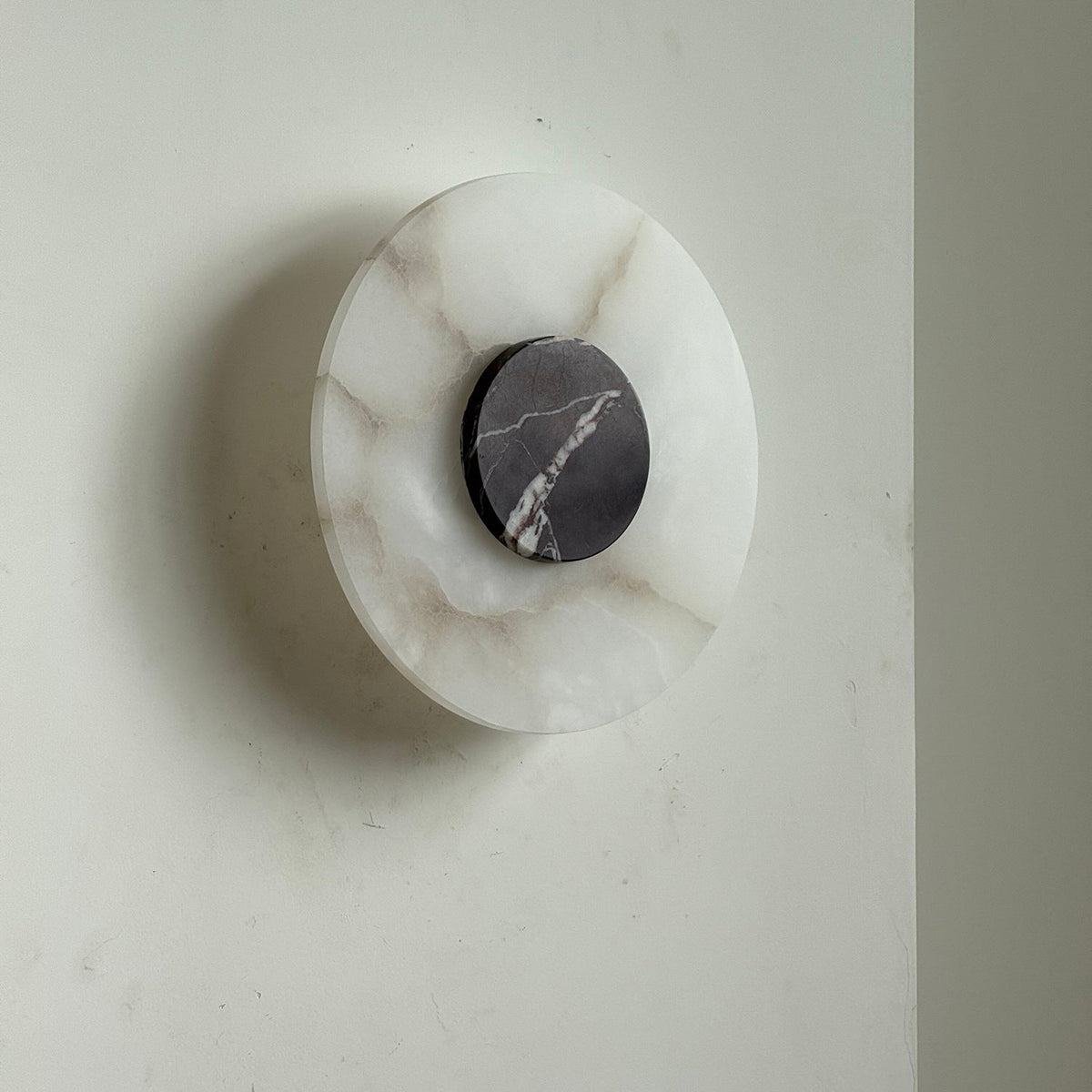 Rauduvyi aplique de pared moderno minimalista de alabastro