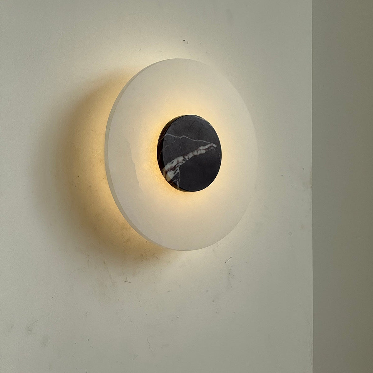 Rauduvyi aplique de pared moderno minimalista de alabastro