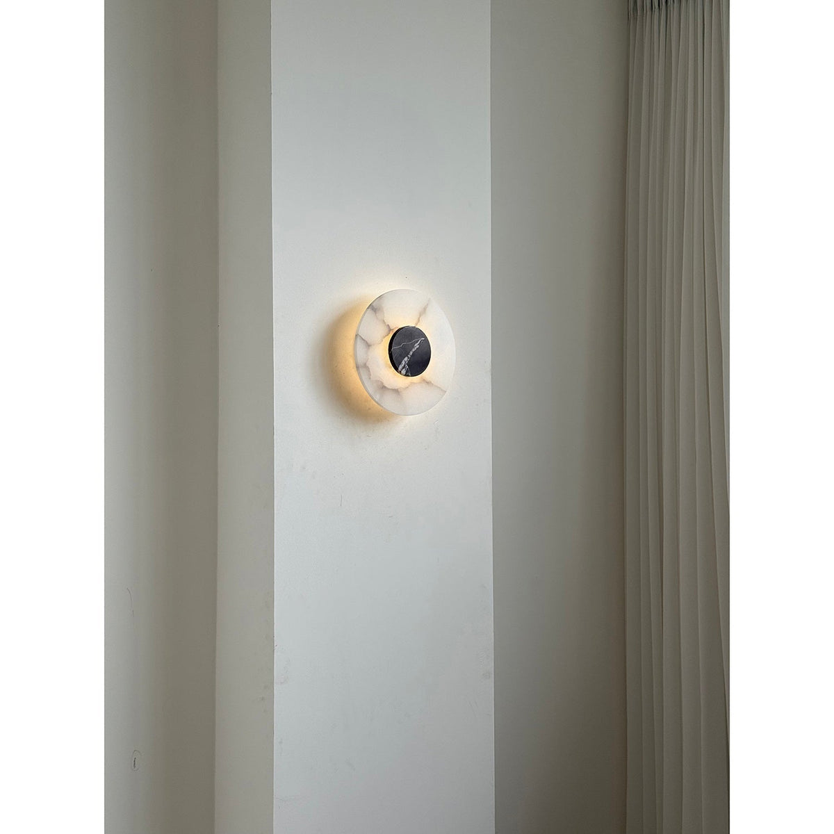 Rauduvyi aplique de pared moderno minimalista de alabastro
