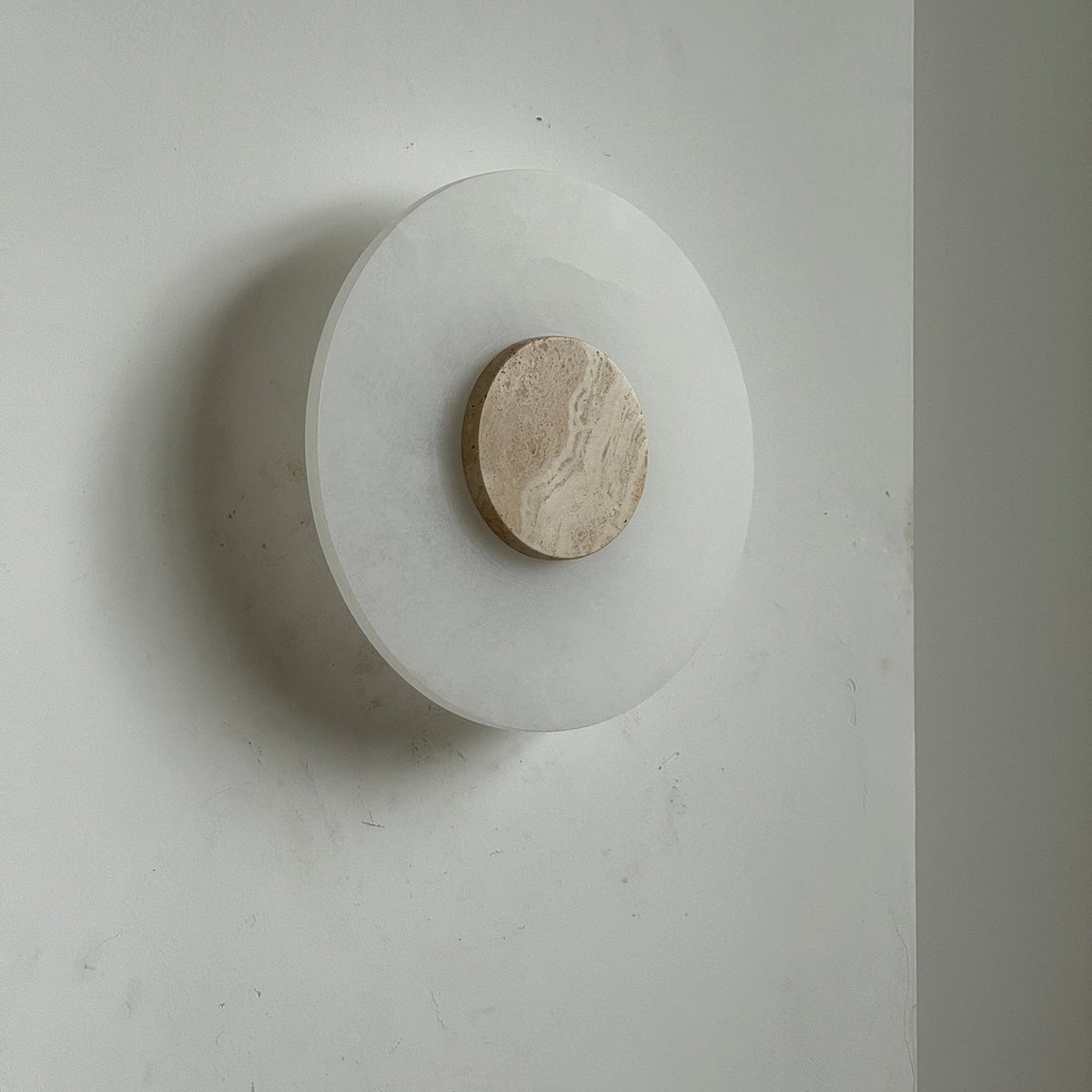 Rauduvyi aplique de pared moderno minimalista de alabastro