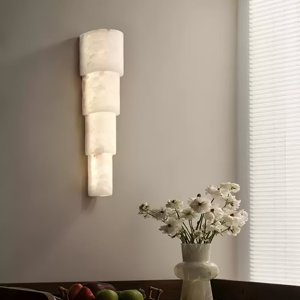 Raya aplique de pared alabastro
