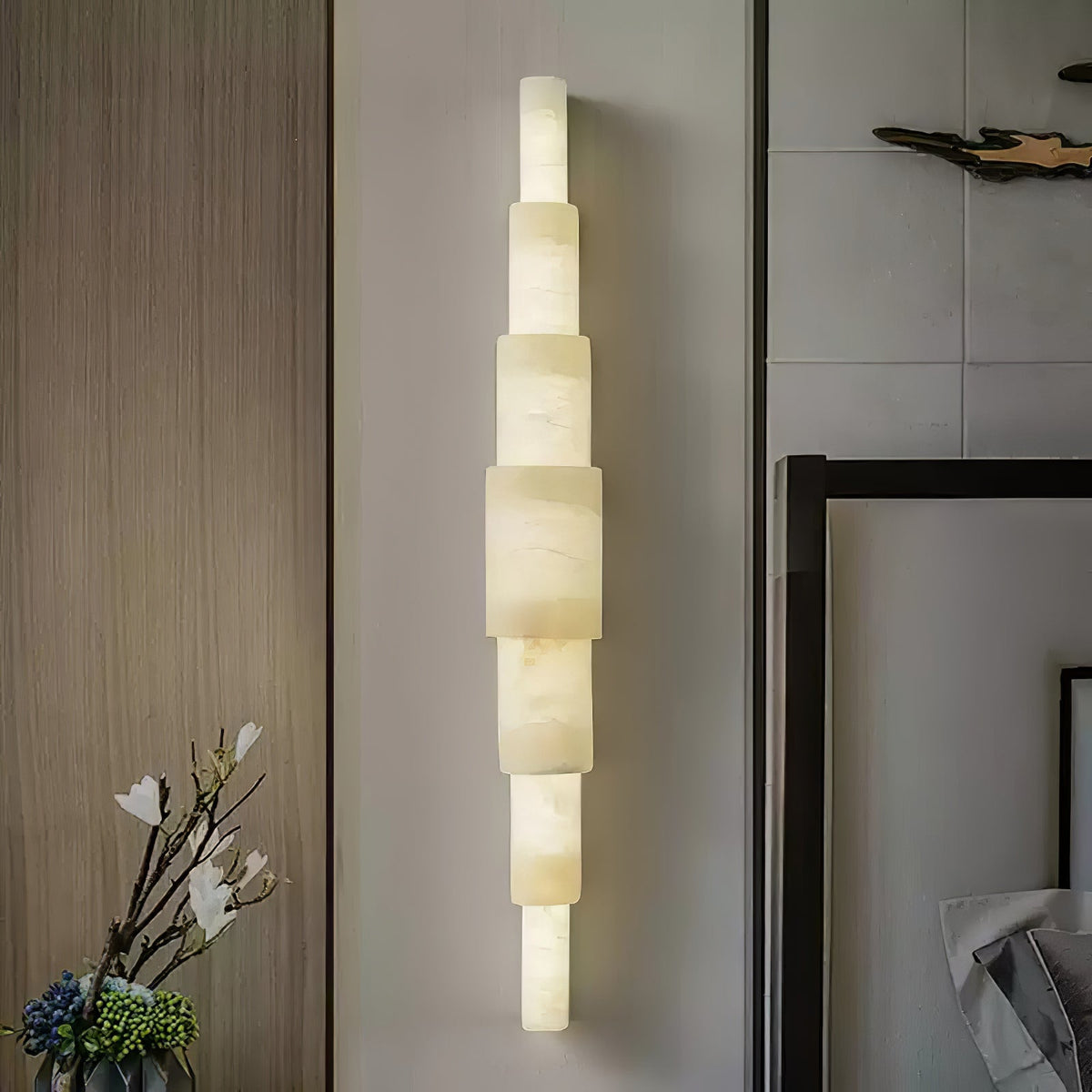 Raya aplique de pared alabastro