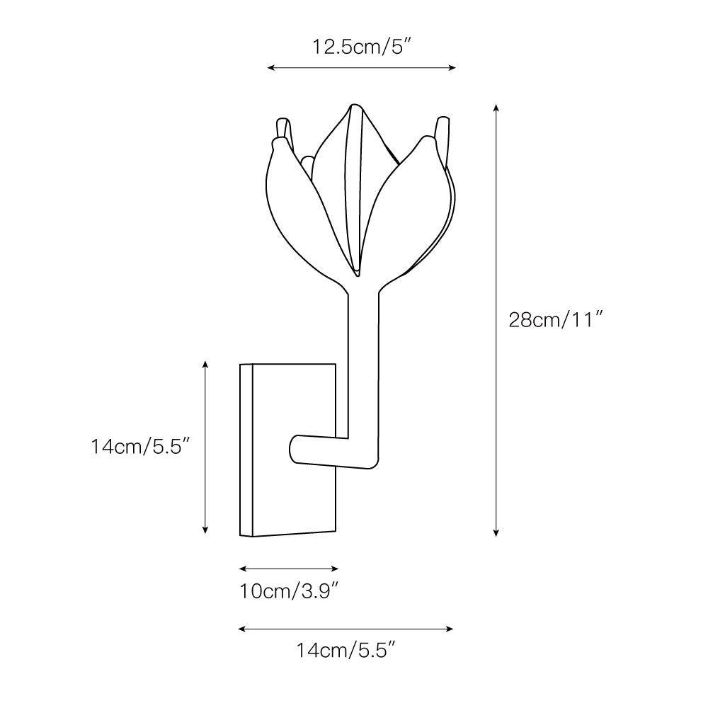 Ulfuvyn aplique de pared moderno minimalista de latón