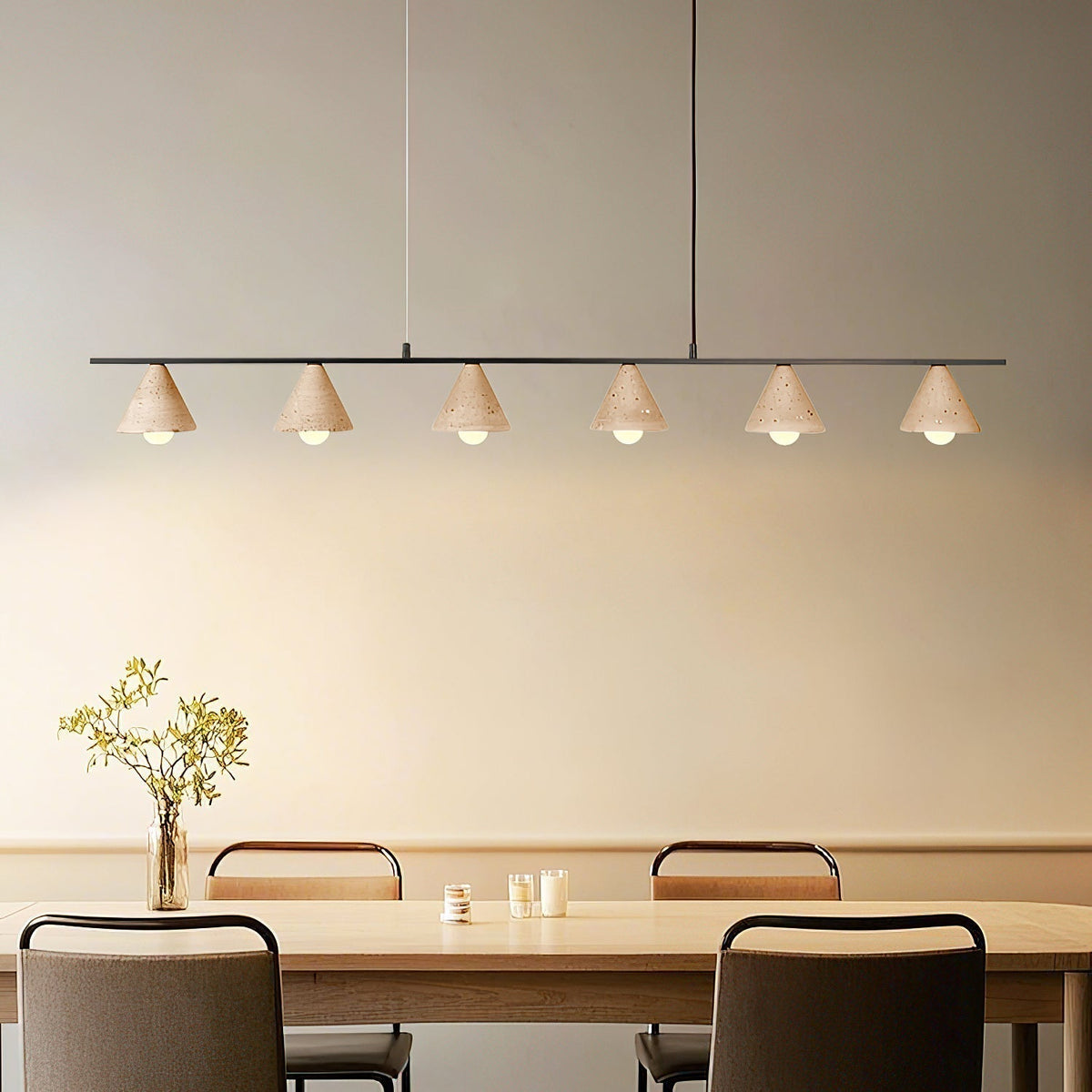 Ulfuvyi lámpara colgante moderna minimalista de travertino