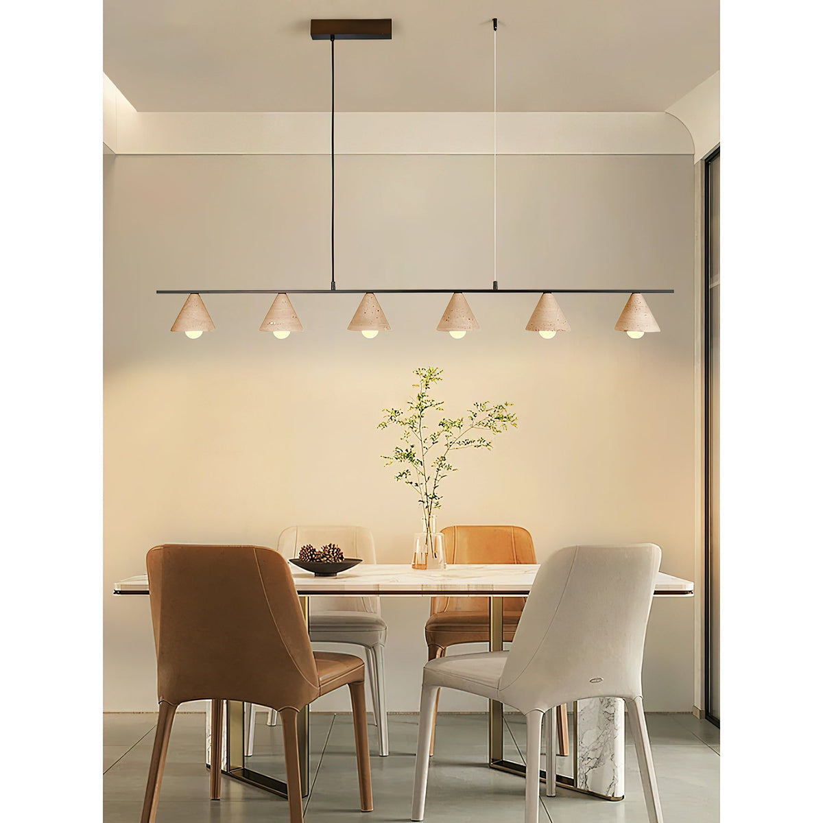Ulfuvyi lámpara colgante moderna minimalista de travertino