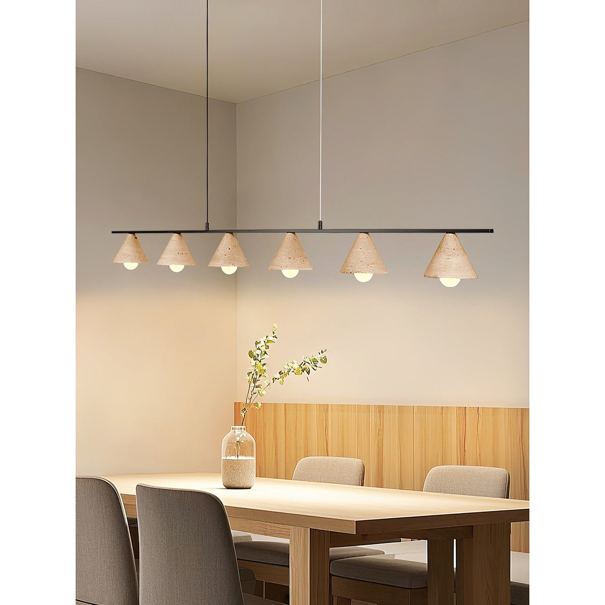 Ulfuvyi lámpara colgante moderna minimalista de travertino