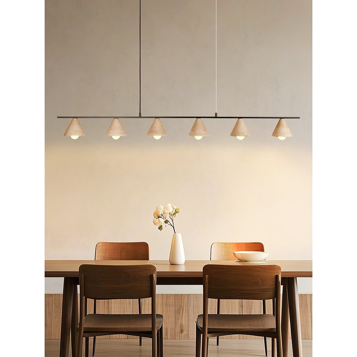 Ulfuvyi lámpara colgante moderna minimalista de travertino