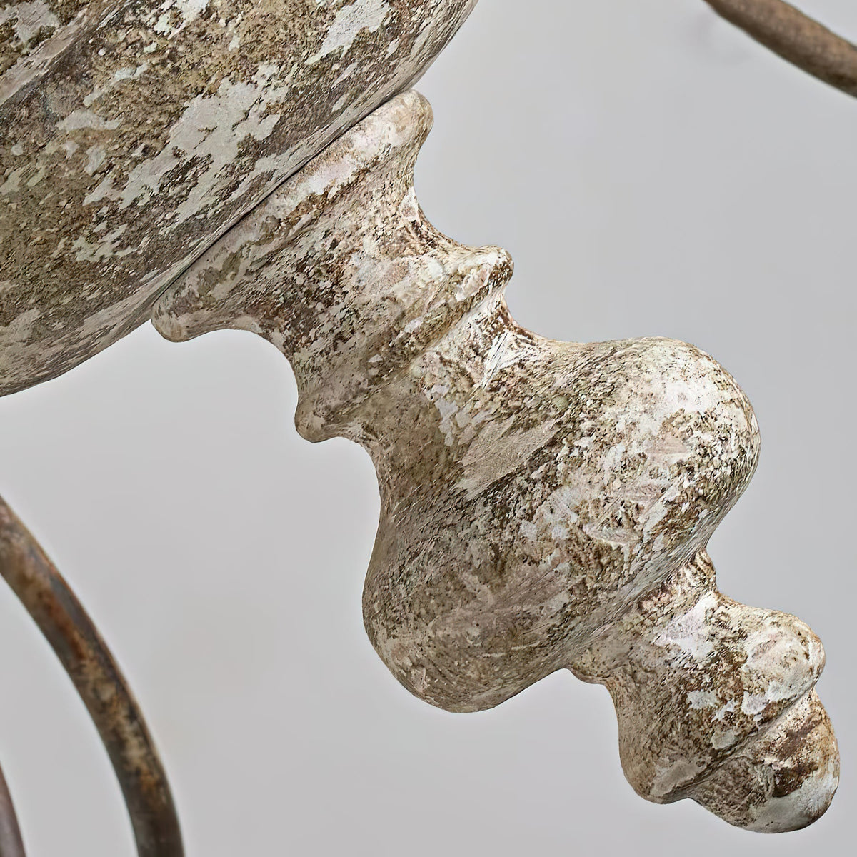Waegnuvyn lámpara de araña tradicional estilo vela de metal