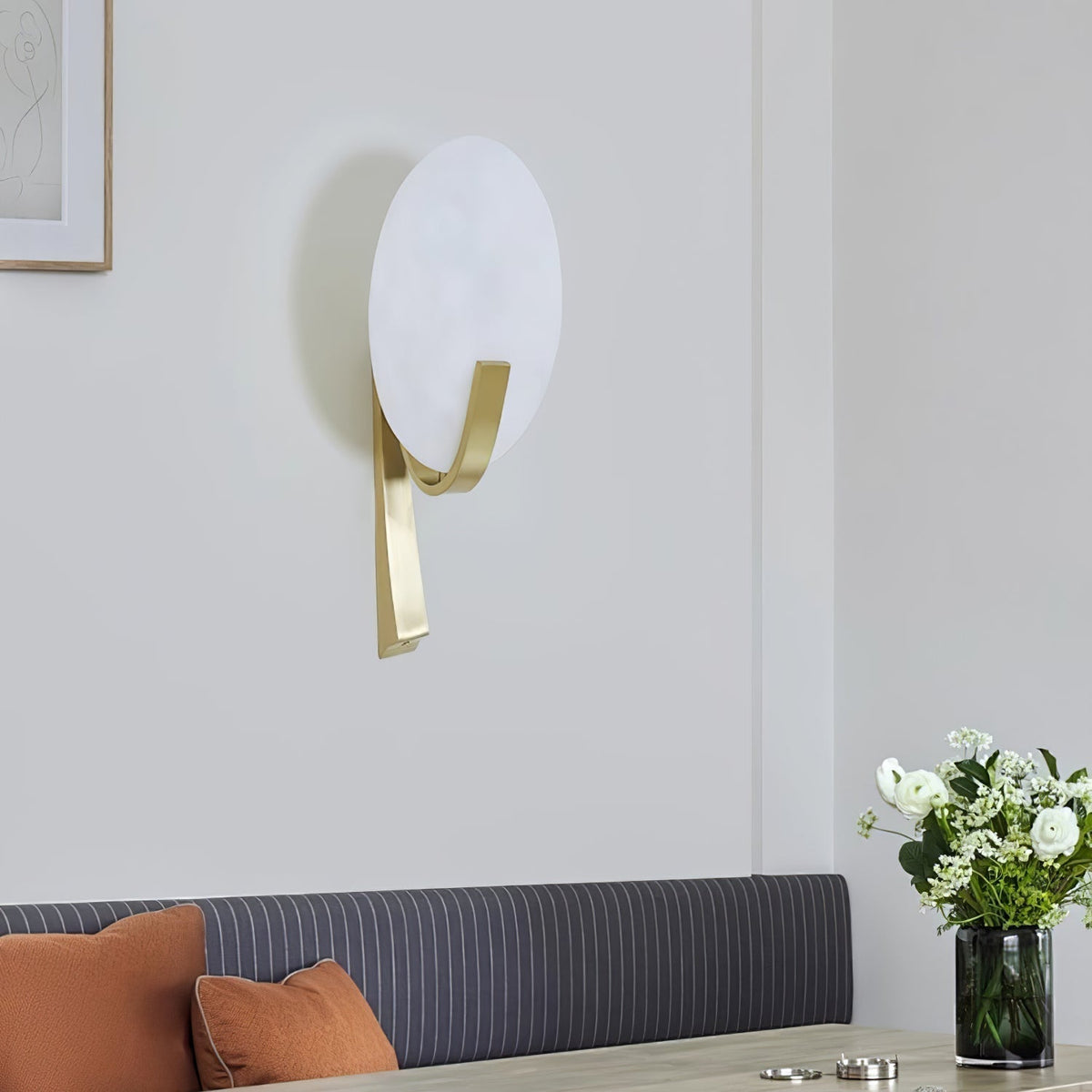 Nivaeria aplique de pared moderno en alabastro