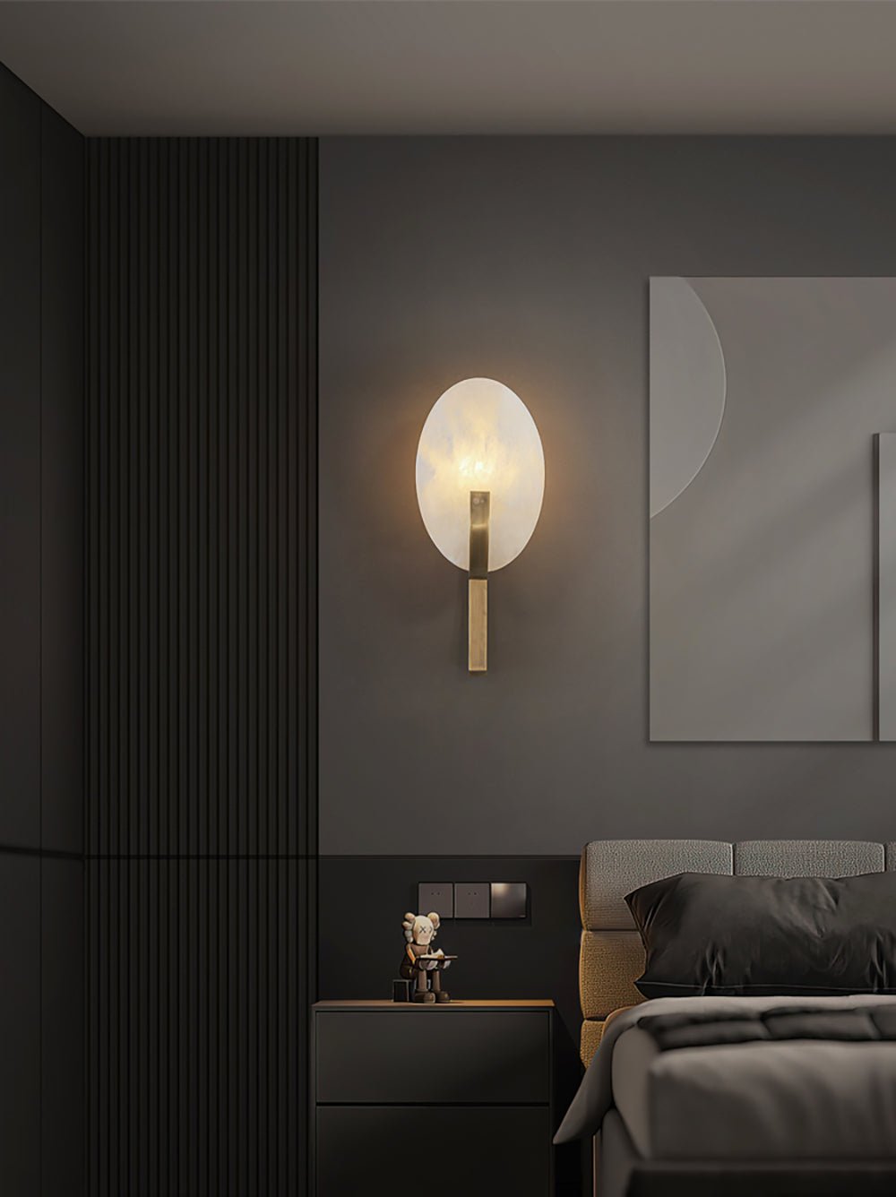 Nivaeria aplique de pared moderno en alabastro