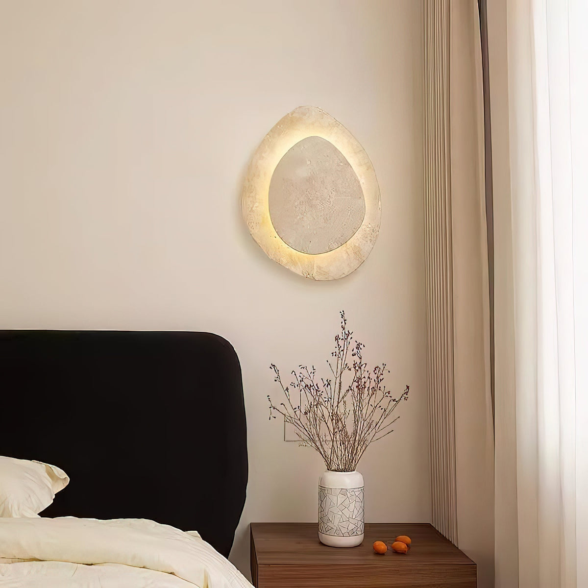 Yrvuvyn aplique de pared Individual Creativity travertino