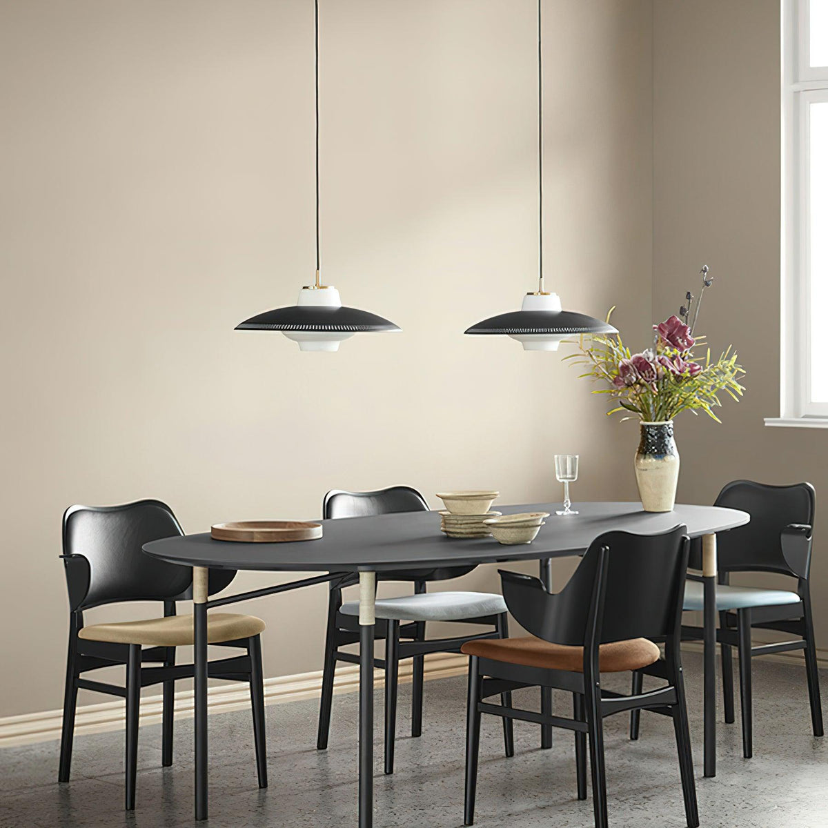 Rocan lámpara colgante de estilo clásico minimalista