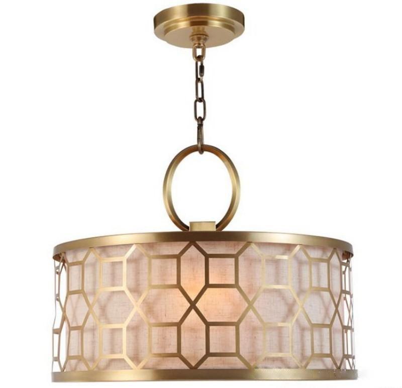 Arshaor lámpara colgante Premium Elegancia redonda de vidrio y cobre