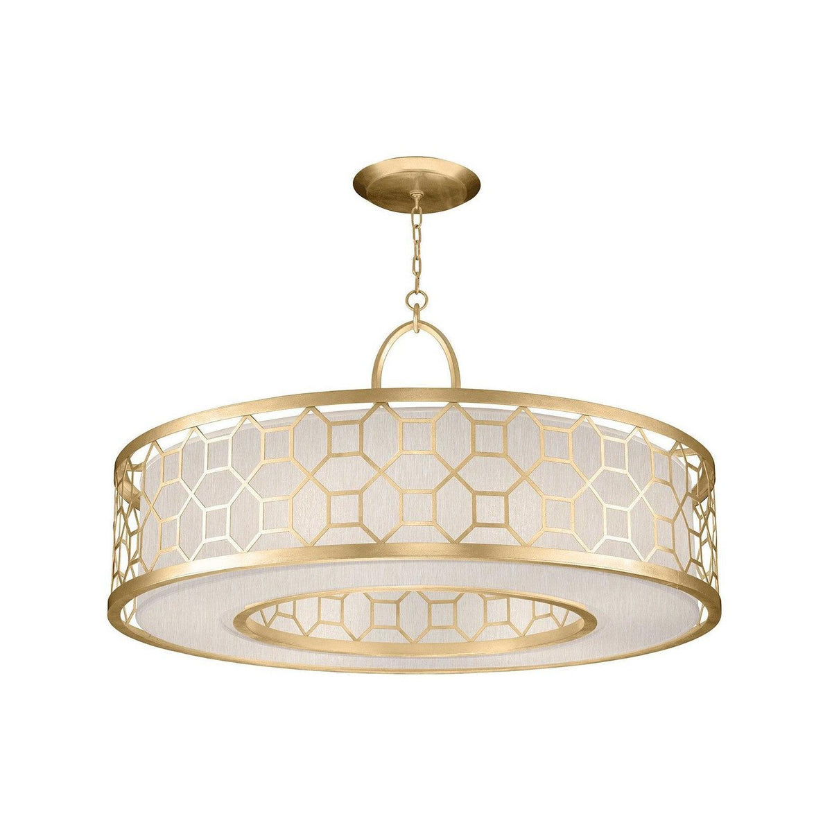 Arshaor lámpara colgante Premium Elegancia redonda de vidrio y cobre
