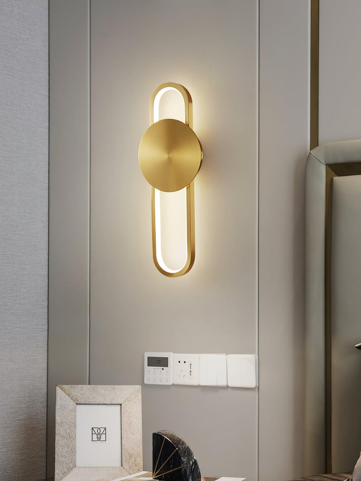 Orieniella aplique de pared moderno minimalista de latón