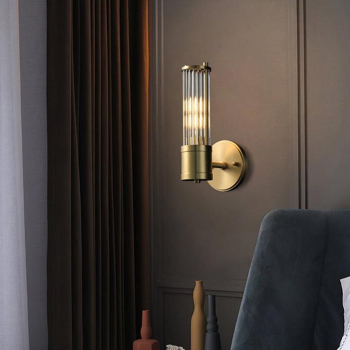 Vevenisra aplique de pared de vidrio art nórdico en cilindro
