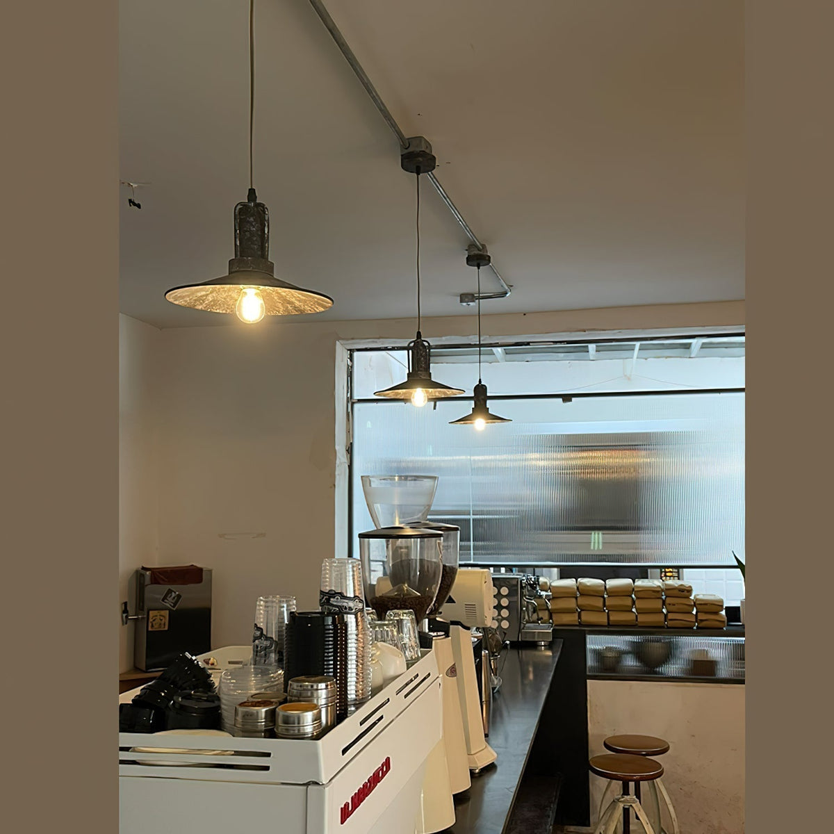 Yrvuvyi lámpara colgante moderna minimalista industrial de metal