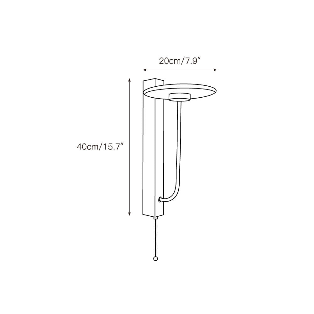 Aevuvyn aplique de pared moderno minimalista de mármol