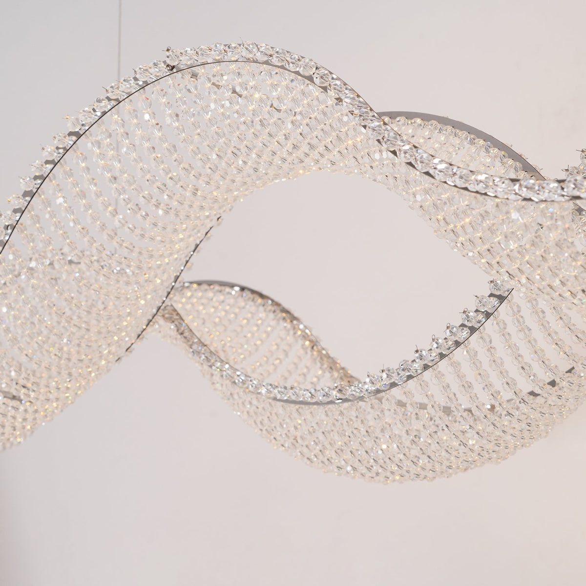 Caelox lámpara de araña postmoderna de lujo en cristal