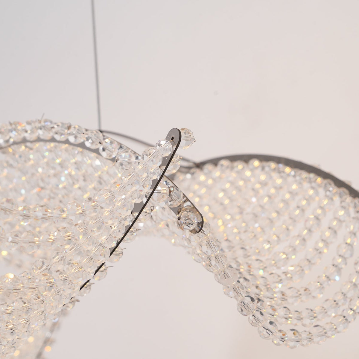 Caelox lámpara de araña postmoderna de lujo en cristal