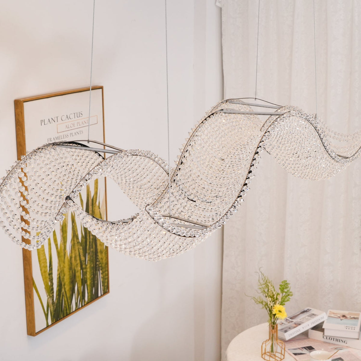 Caelox lámpara de araña postmoderna de lujo en cristal