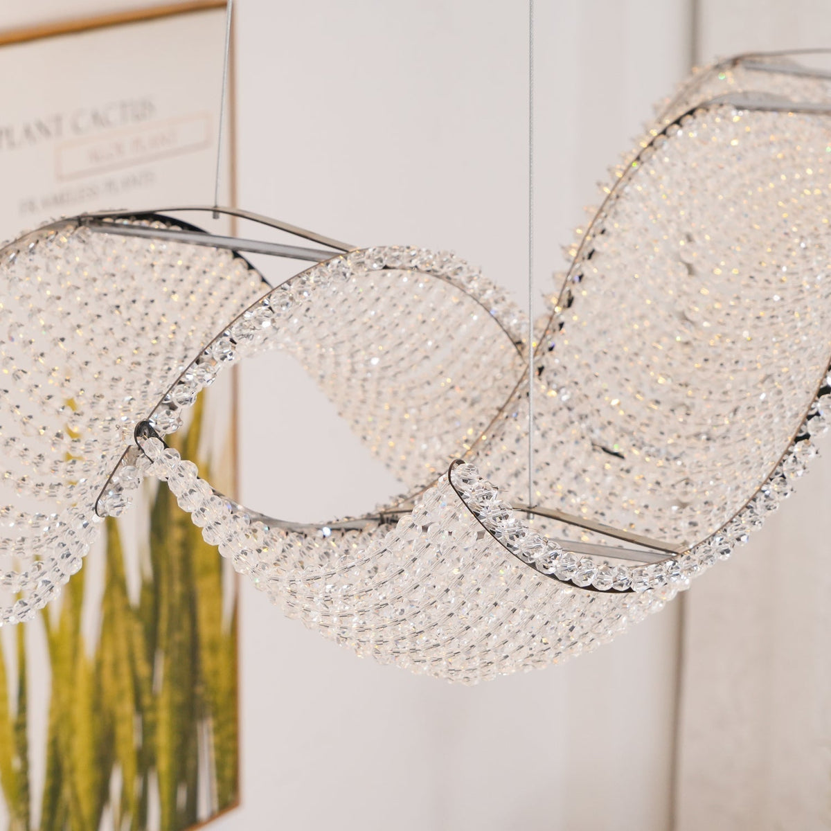 Caelox lámpara de araña postmoderna de lujo en cristal