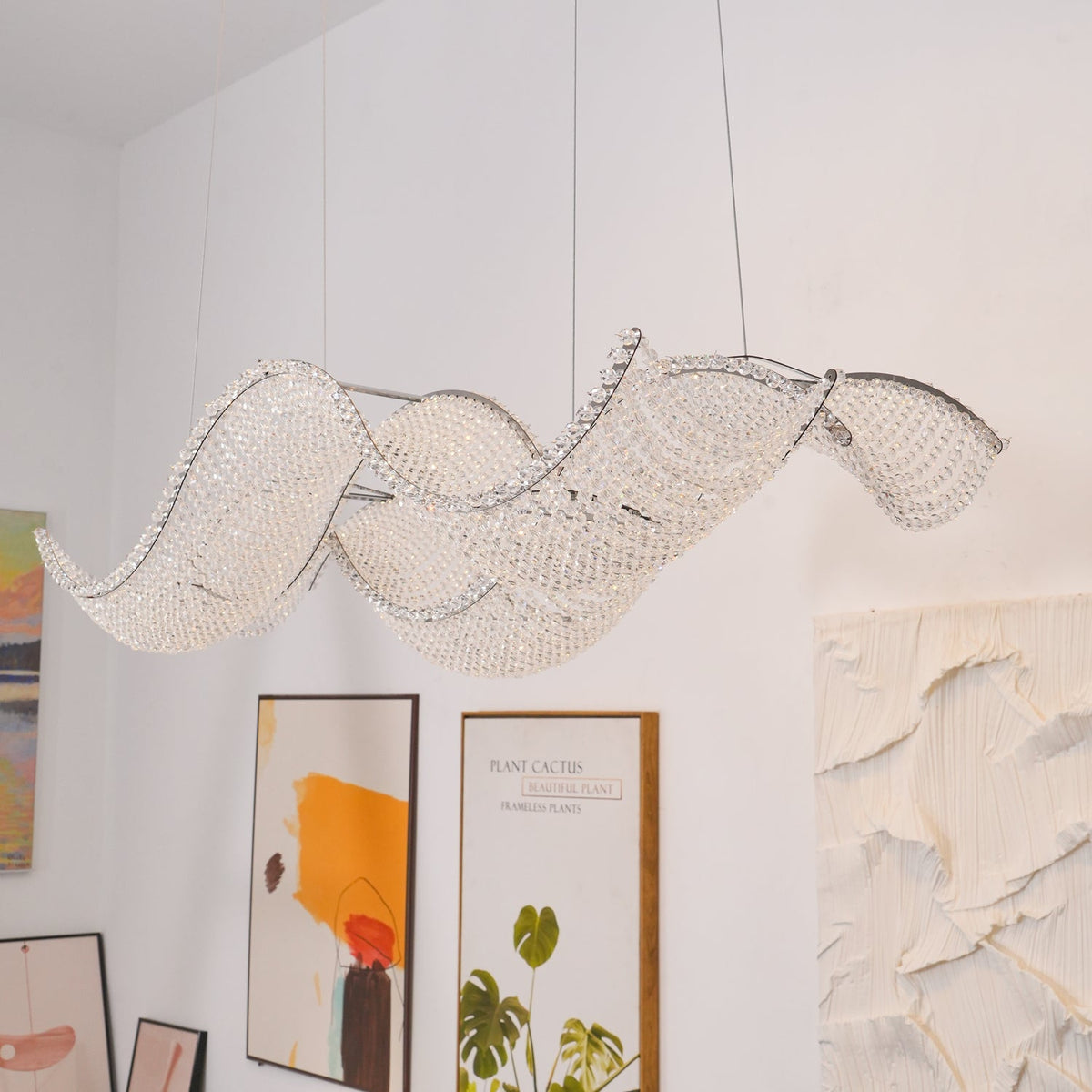 Caelox lámpara de araña postmoderna de lujo en cristal