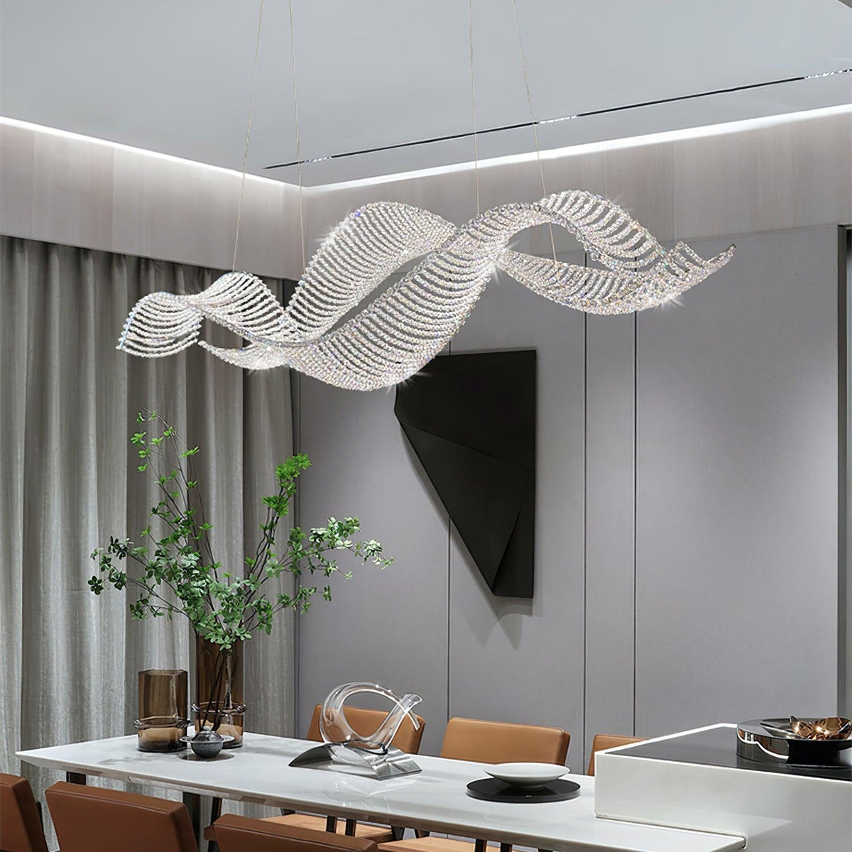 Caelox lámpara de araña postmoderna de lujo en cristal