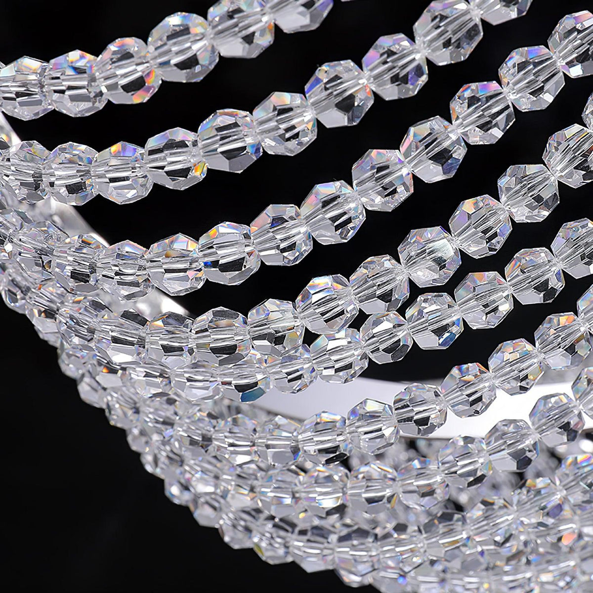 Caelox lámpara de araña postmoderna de lujo en cristal