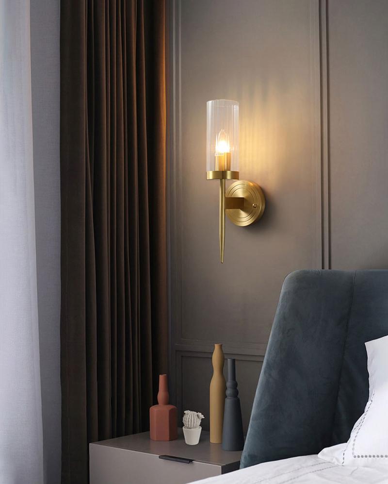 Vilaeisra aplique de pared elegancia Vintage con vidrio