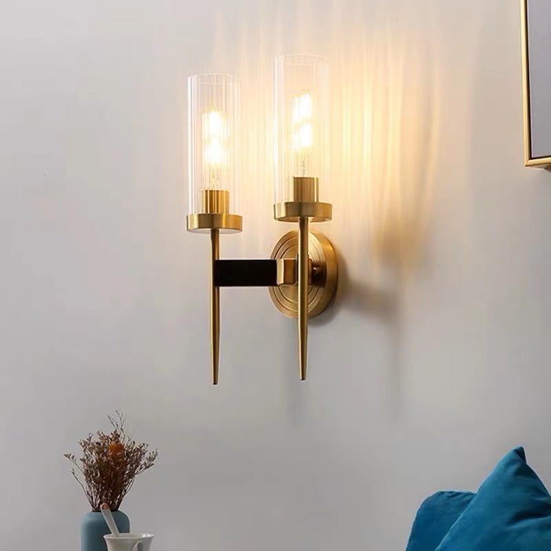 Vilaeisra aplique de pared elegancia Vintage con vidrio