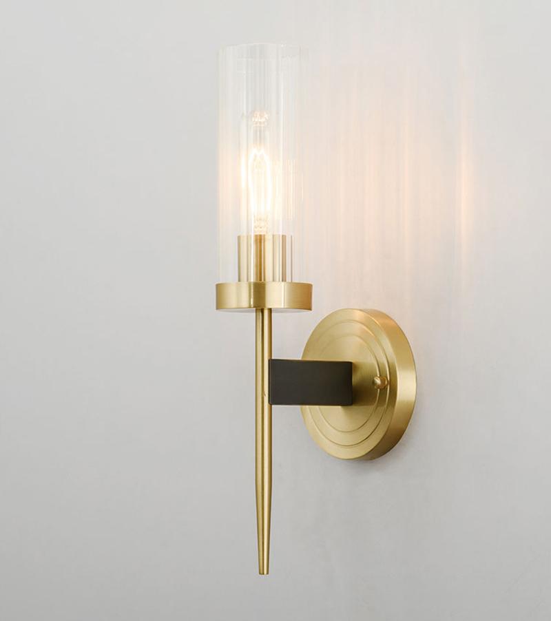 Vilaeisra aplique de pared elegancia Vintage con vidrio