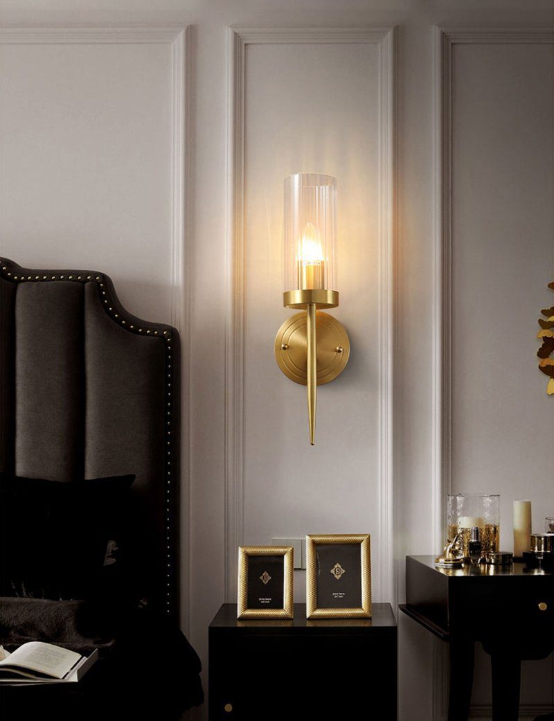 Vilaeisra aplique de pared elegancia Vintage con vidrio