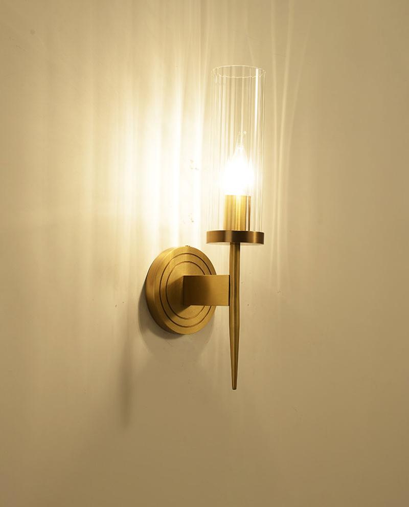 Vilaeisra aplique de pared elegancia Vintage con vidrio