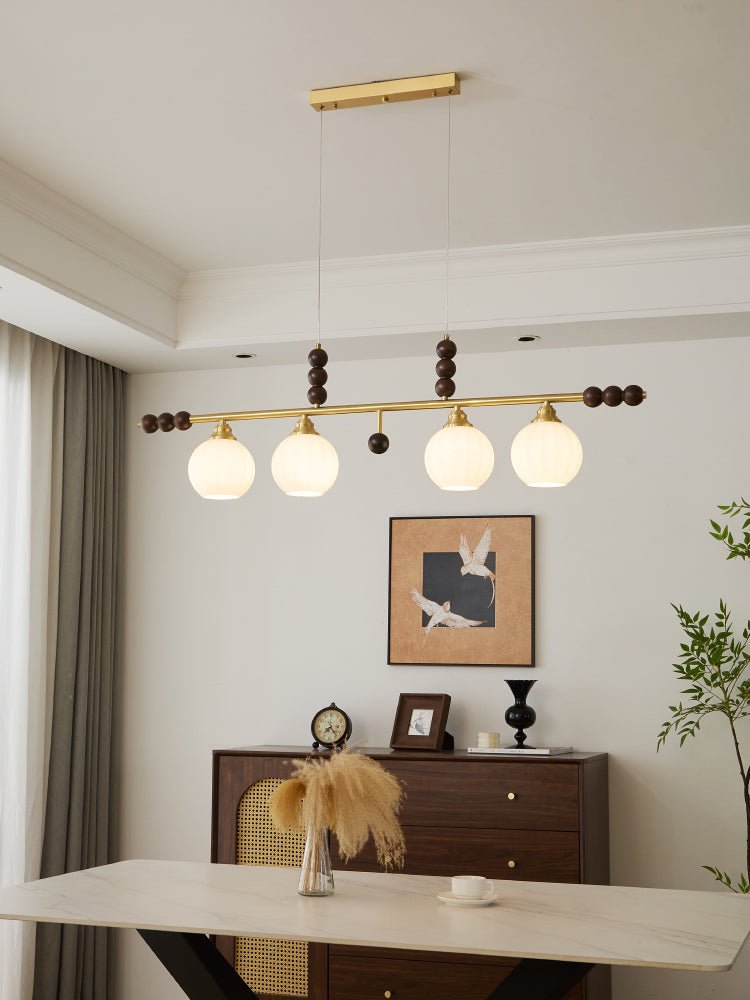 Zerinen lámpara colgante Premium nórdica de vidrio y madera