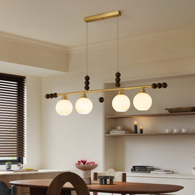 Zerinen lámpara colgante Premium nórdica de vidrio y madera