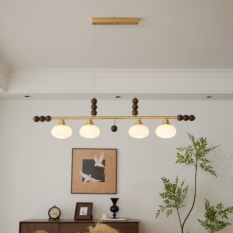 Zerinen lámpara colgante Premium nórdica de vidrio y madera