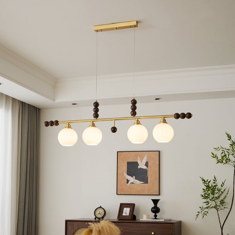 Zerinen lámpara colgante Premium nórdica de vidrio y madera