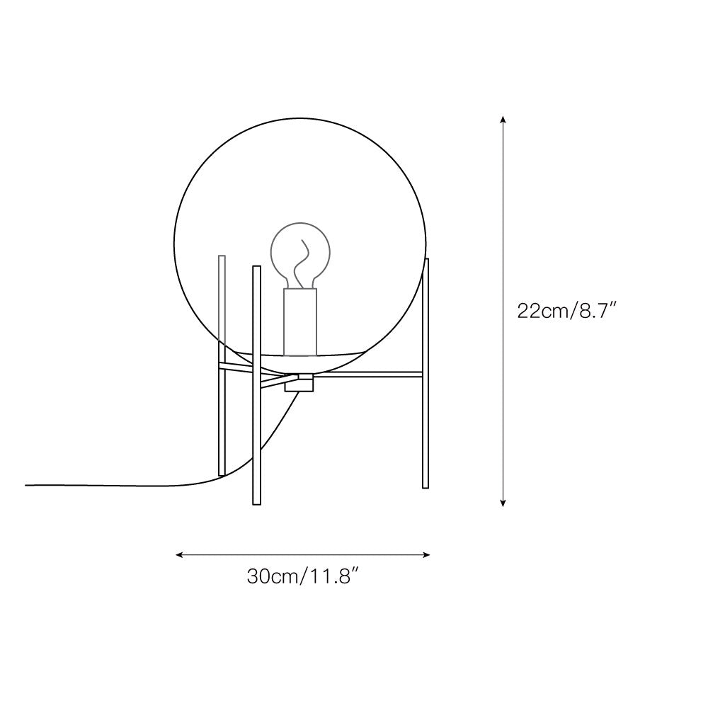 Ell lámpara de mesa