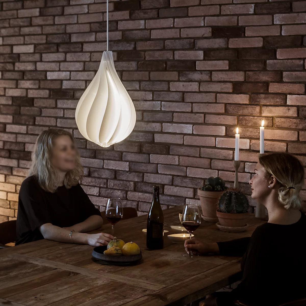 Ersoran lámpara colgante moderna minimalista nórdica de plástico
