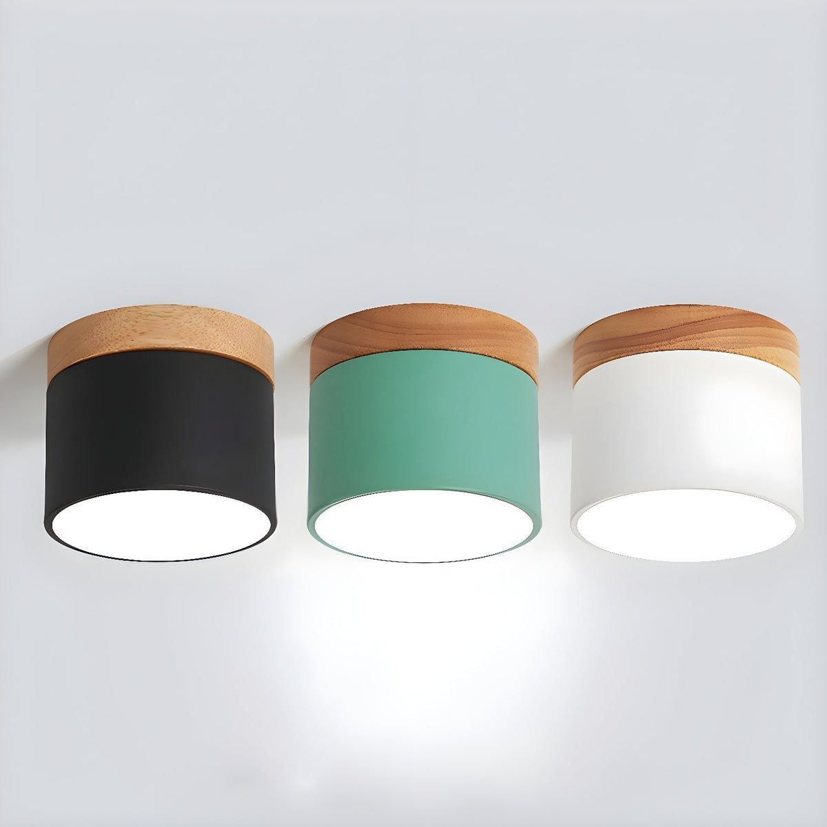 Caveleth lámpara de techo moderna minimalista de madera